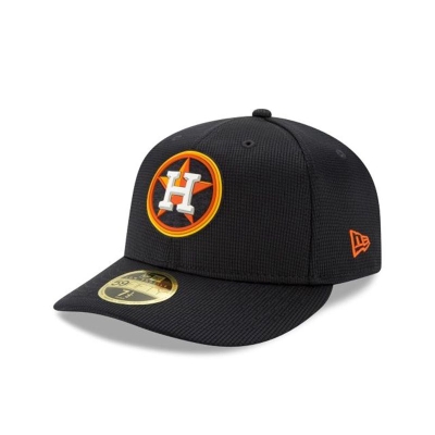 Blue Houston Astros Hat - New Era MLB Clubhouse Collection Low Profile 59FIFTY Fitted Caps USA5941038